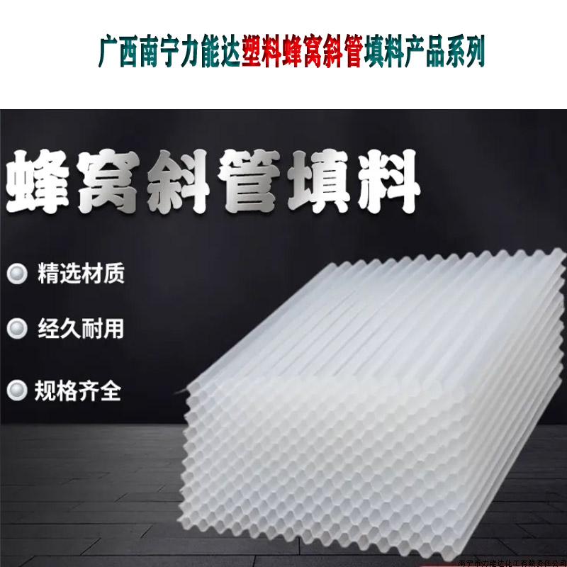六角塑料蜂窝斜管用于沉淀池除泥砂-广西南宁力能达斜管厂家实拍.jpg
